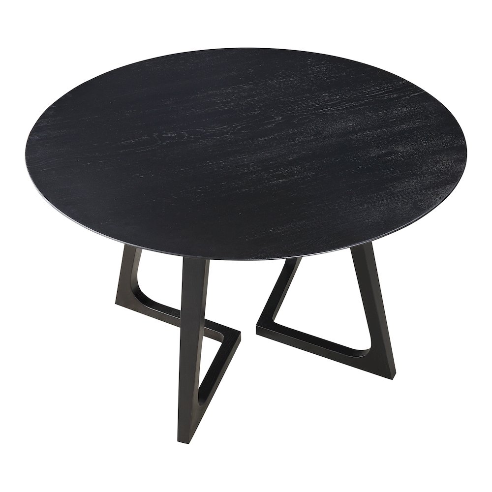 Godenza Round Dining Table Black. Picture 7