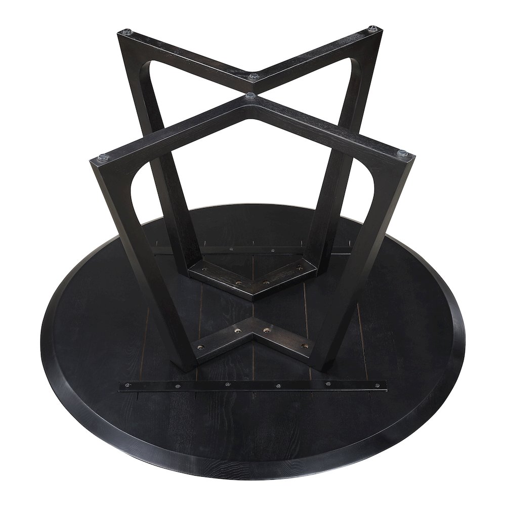 Godenza Round Dining Table Black. Picture 8