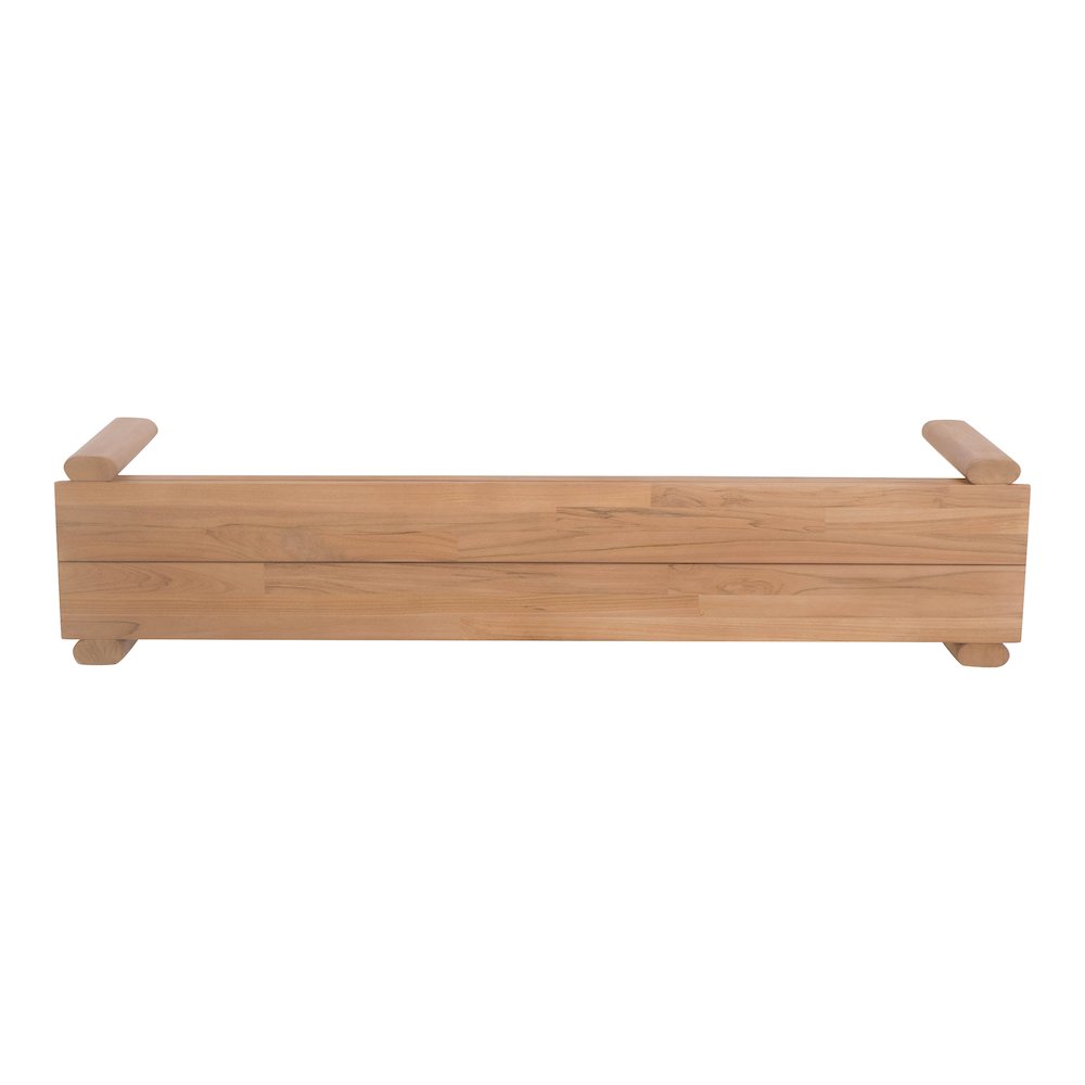 Tempo Outdoor Dining Bench Natural. Picture 7