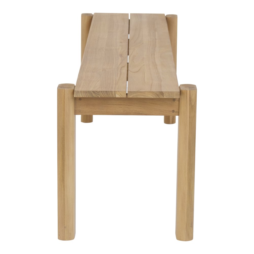 Tempo Outdoor Dining Bench Natural. Picture 8