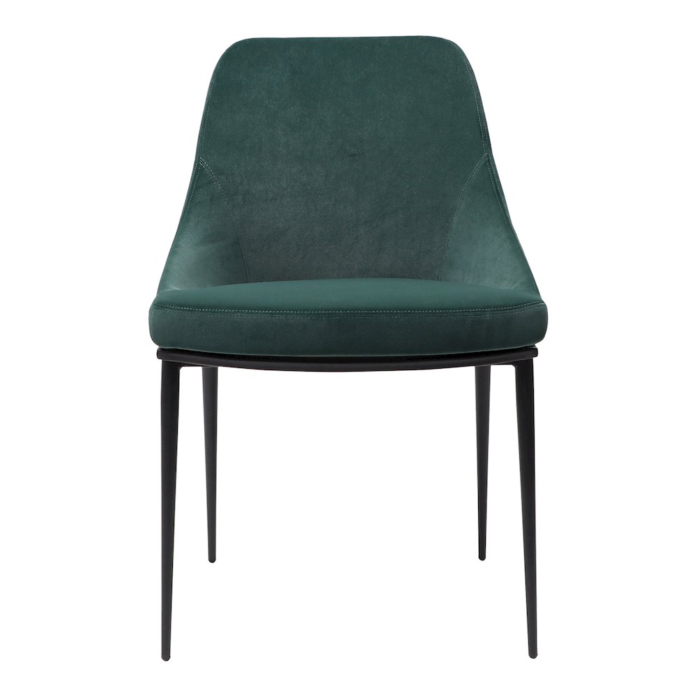 Sedona Dining Chair Green Velvet - Set Of Two. Picture 14