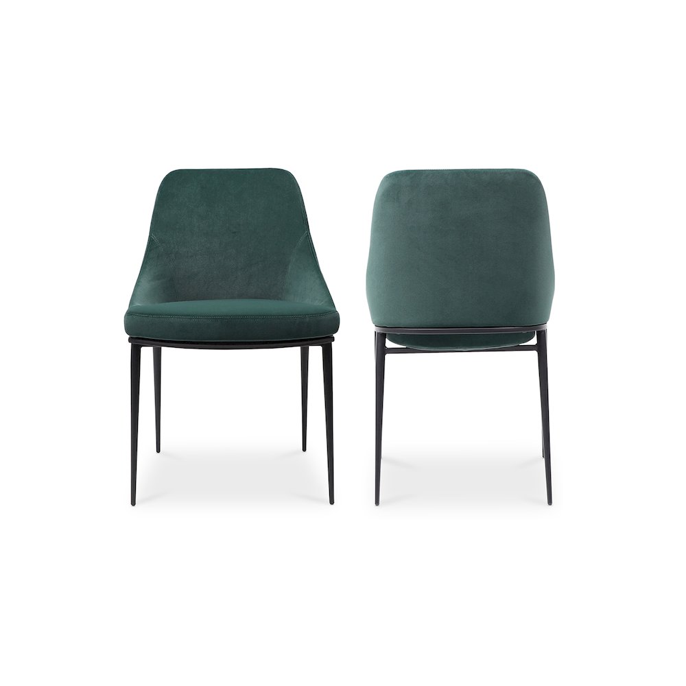 Sedona Dining Chair Green Velvet - Set Of Two. Picture 13