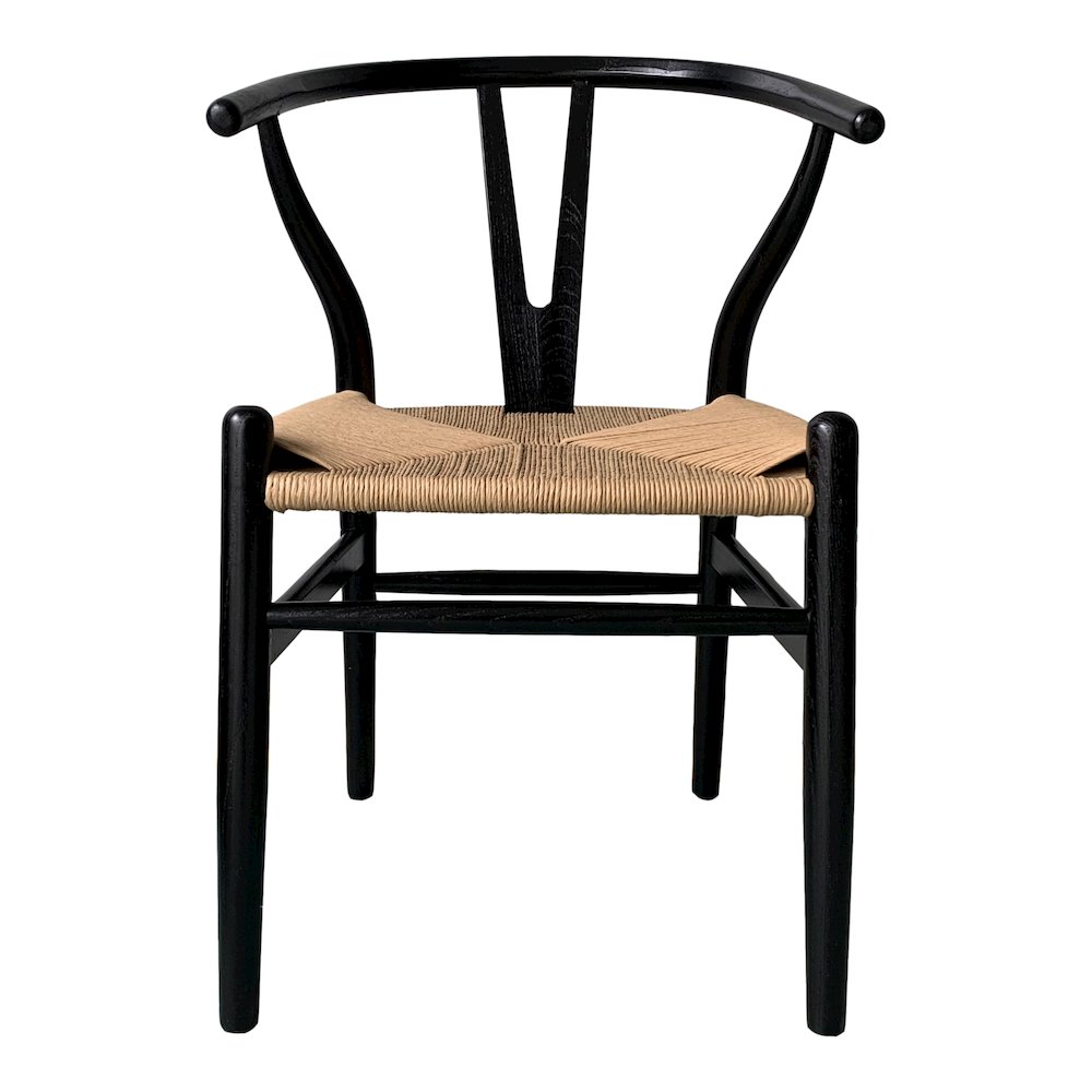 Ventana Dining Chair Black And Natural - Set Of Two. Picture 9