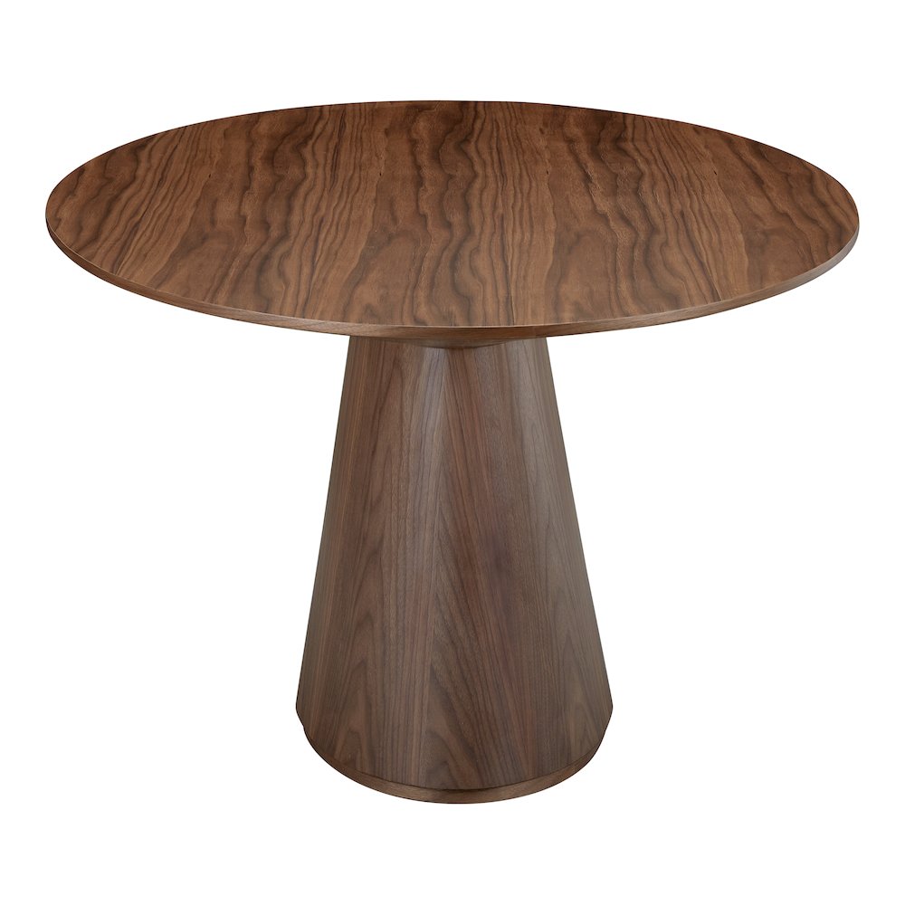 Otago Oval Dining Table Walnut Brown. Picture 5