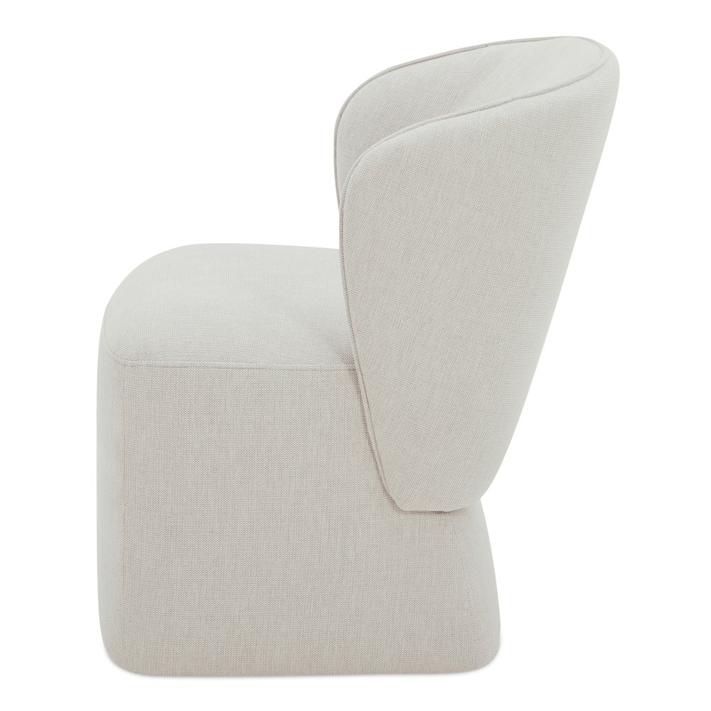 Larson Rolling Dining Chair Heather Grey. Picture 9
