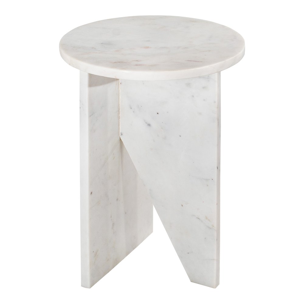 Grace Accent Table White Marble. Picture 7