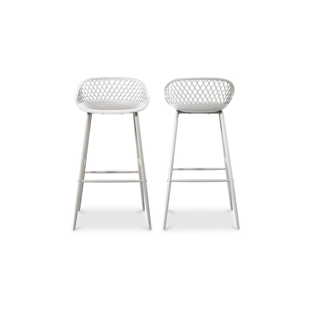 Piazza Outdoor Barstool White - Set Of Two. Picture 10