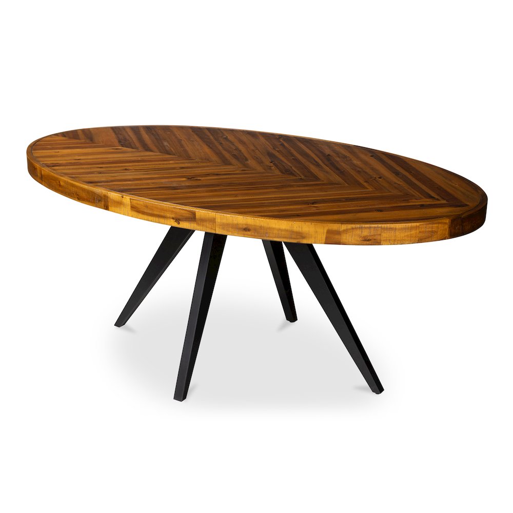 Parq Oval Dining Table Amber. Picture 15