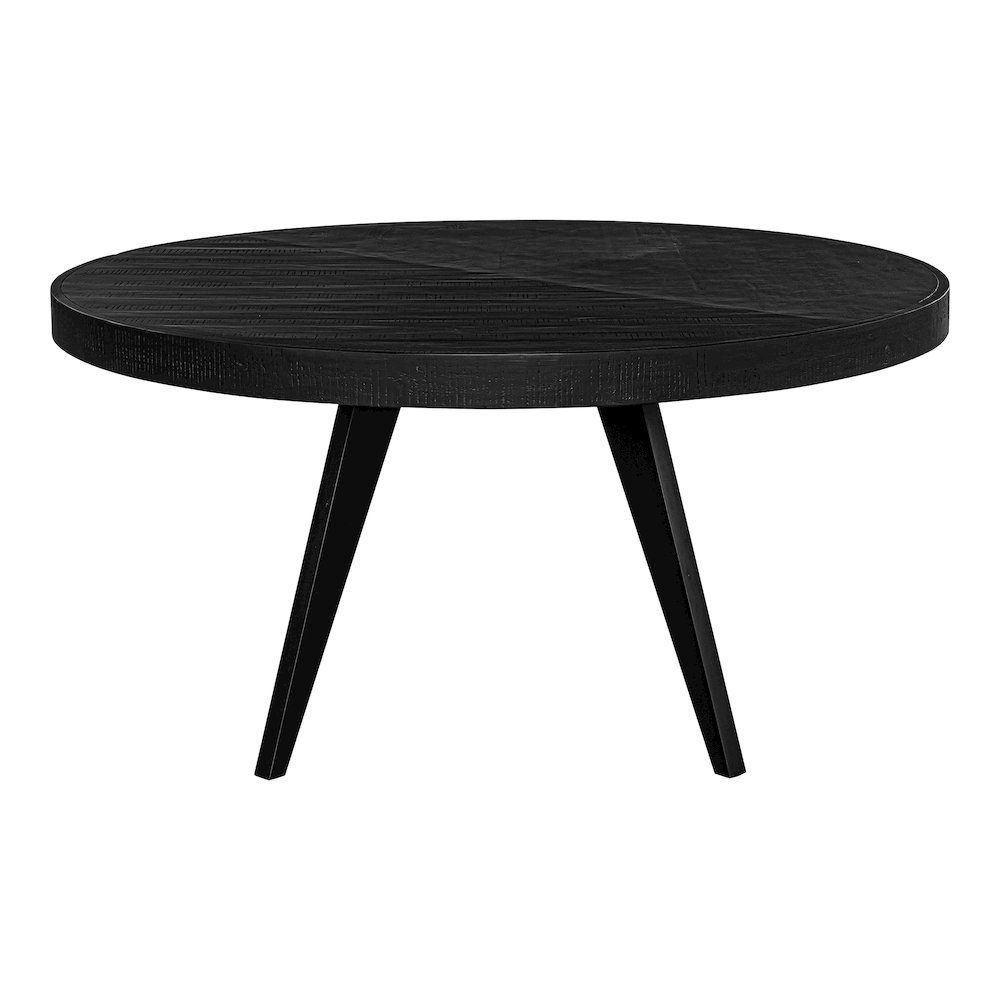 Parq 60 Inch Round Dining Table Black. Picture 13