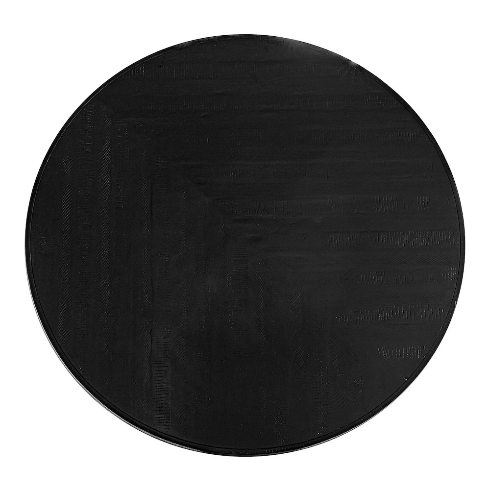 Parq 60 Inch Round Dining Table Black. Picture 14