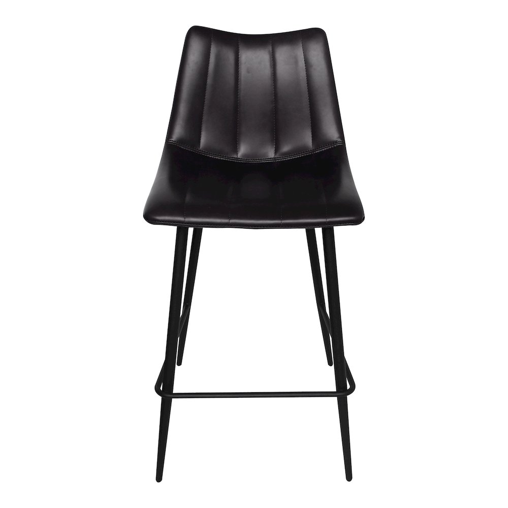 Alibi Counter Stool Matte Black - Set Of Two. Picture 2