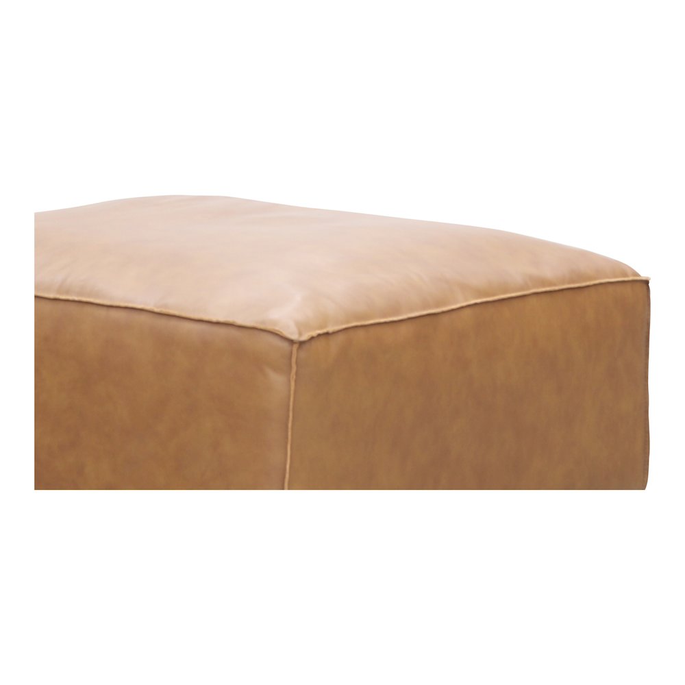 Form Ottoman Sonoran Tan Leather. Picture 7