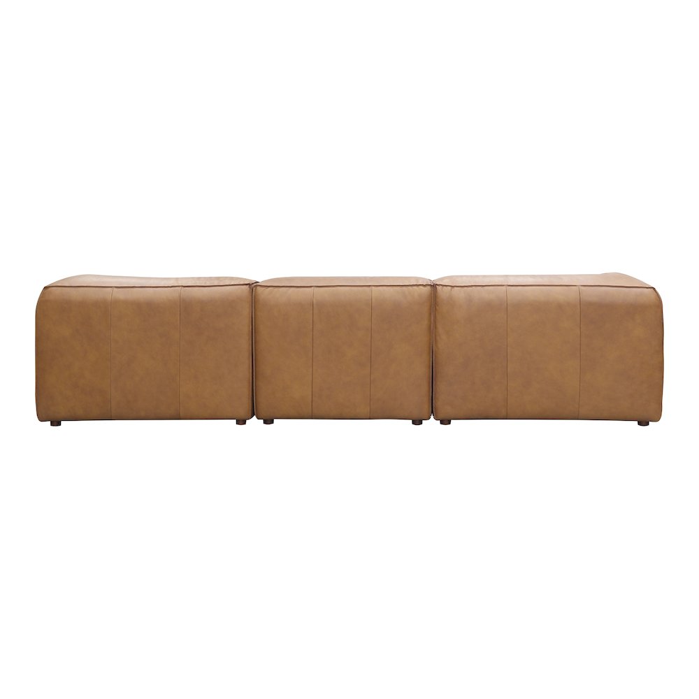 Form Dream Modular Sectional Sonoran Tan Leather. Picture 7