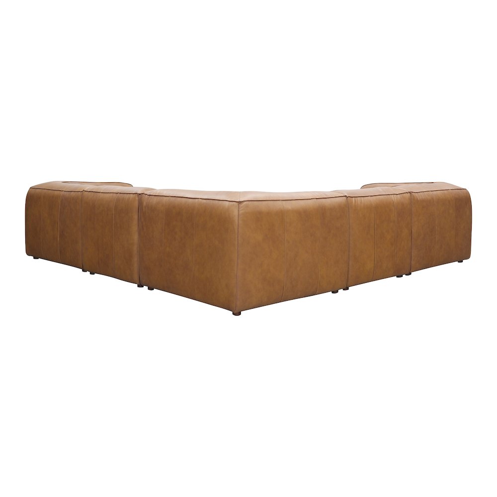 Form Dream Modular Sectional Sonoran Tan Leather. Picture 8