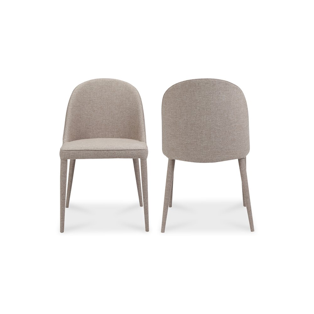 Burton Fabric Dining Chair Light Grey - Set Of Two. Picture 10