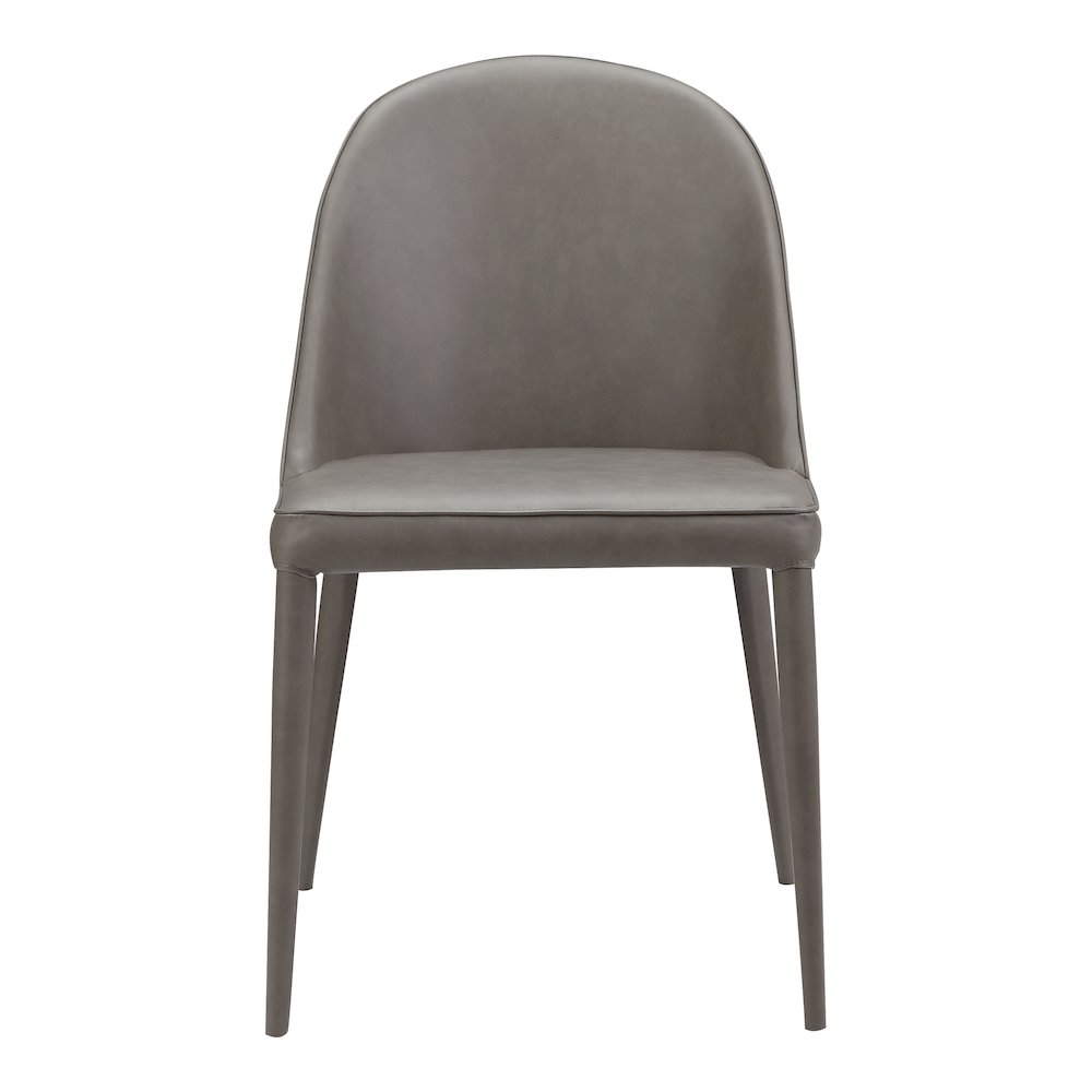 Burton Dining Chair Grey Vegan Leather - Set Of Two. Picture 10
