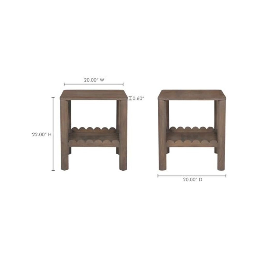 Wiley Side Table Vintage Brown. Picture 2