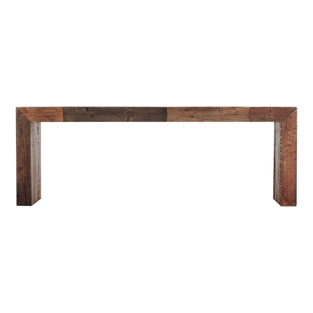 Vintage Wood Bench, Sturdy Entry Way Bench with Antique Finish. Picture 5
