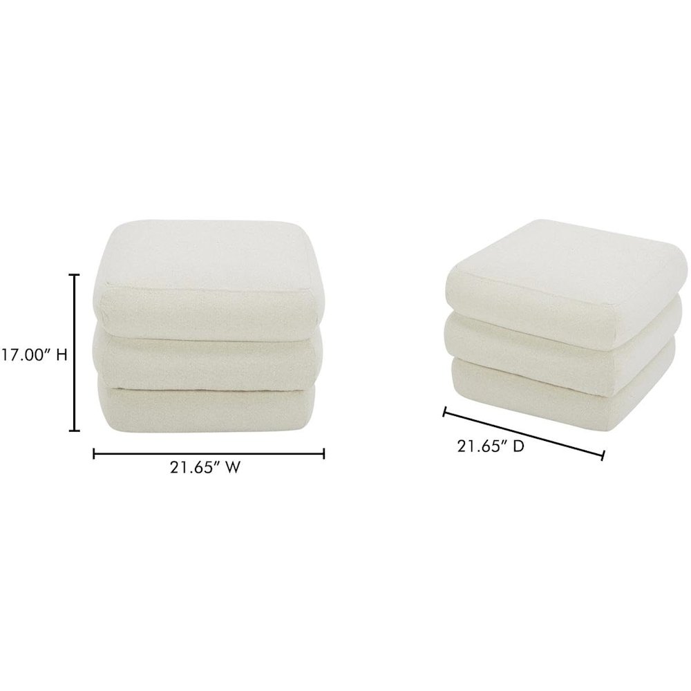 Lowtide Stool Warm White. Picture 4