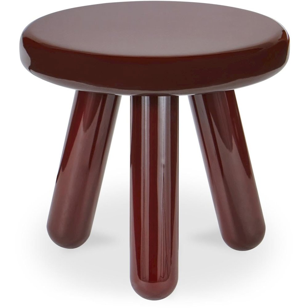 Joy Accent Table Deep Red Lacquer. Picture 2