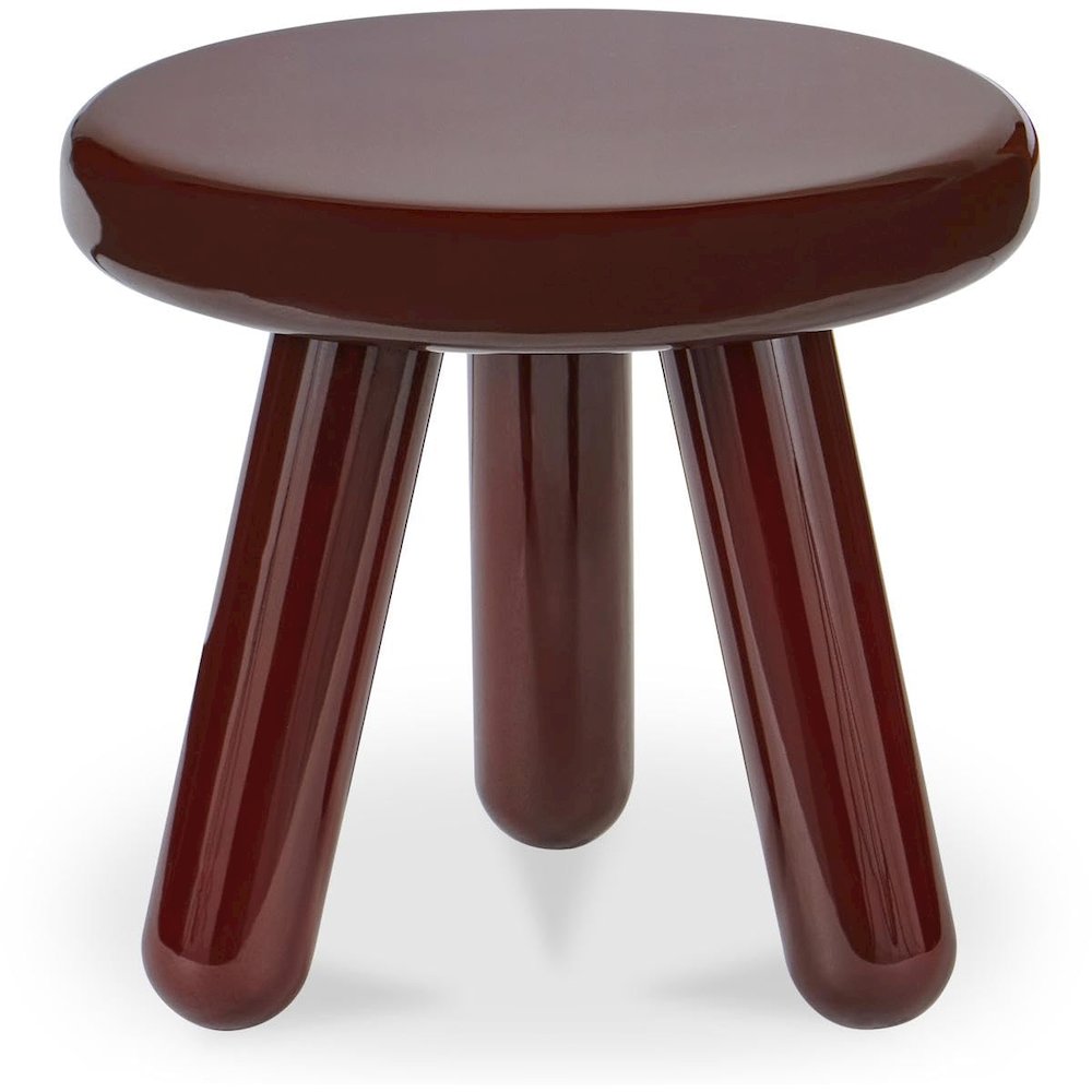 Joy Accent Table Deep Red Lacquer. Picture 1