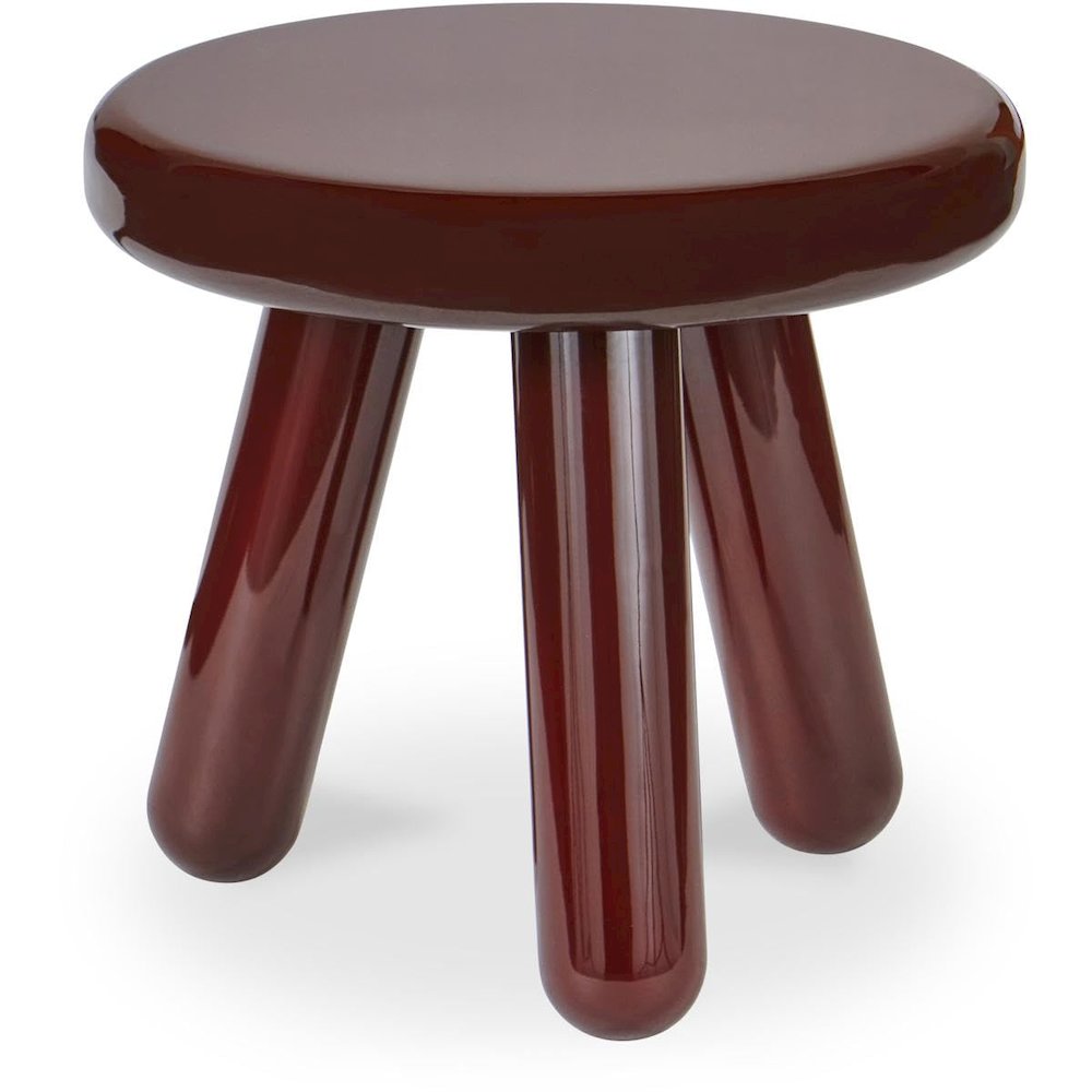 Joy Accent Table Deep Red Lacquer. Picture 3