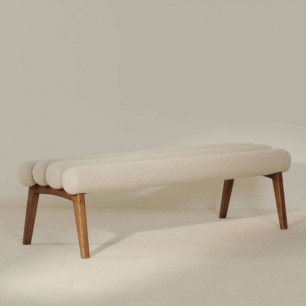 Arlo Bench Off White. Picture 6