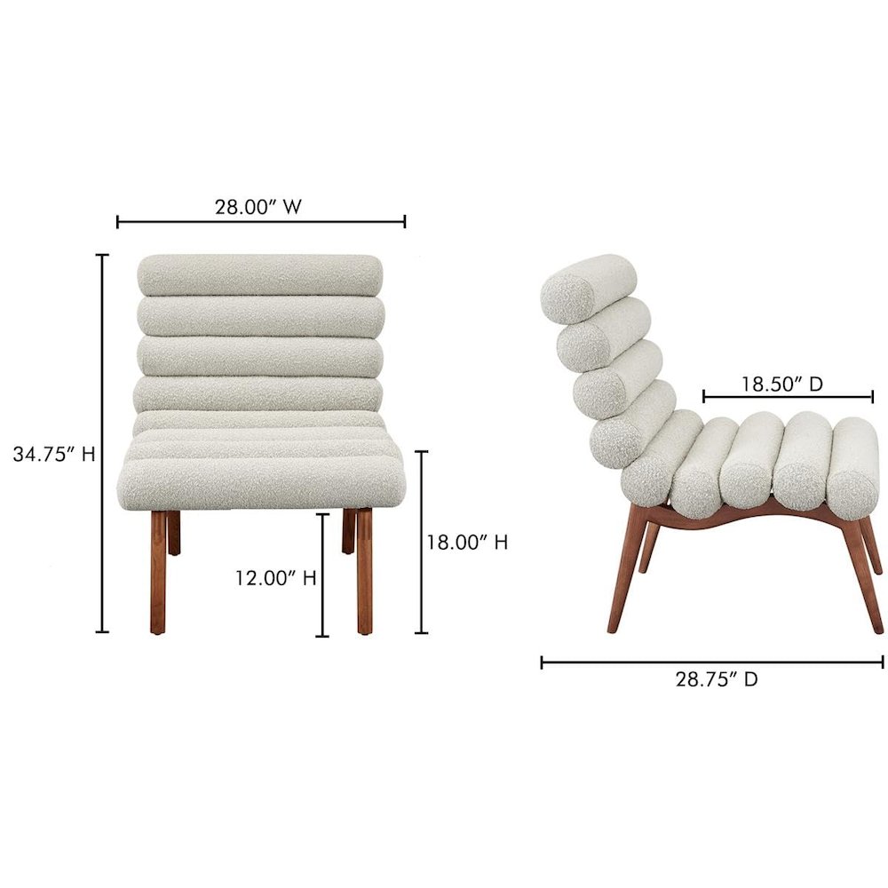 Arlo Accent Chair Off White. Picture 7