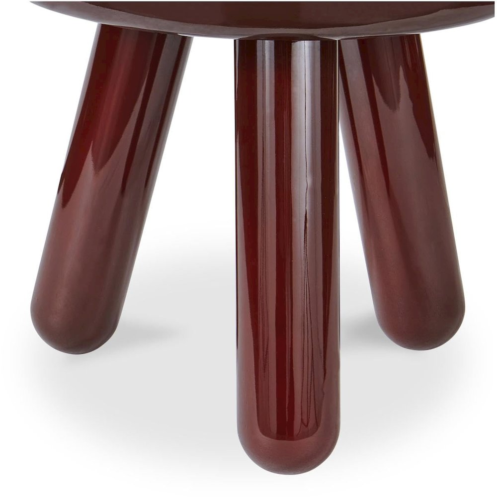 Joy Accent Table Deep Red Lacquer. Picture 5