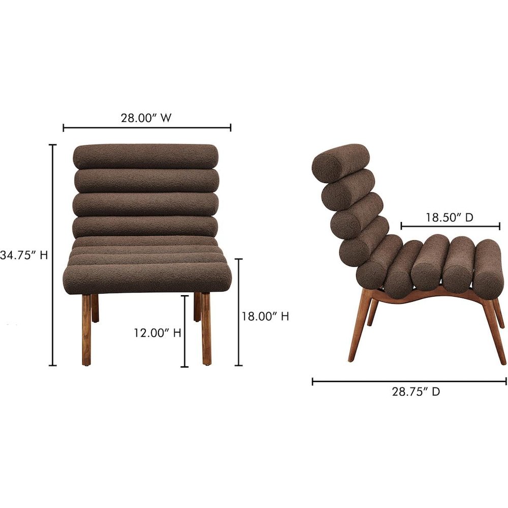 Arlo Accent Chair Deep Brown. Picture 7