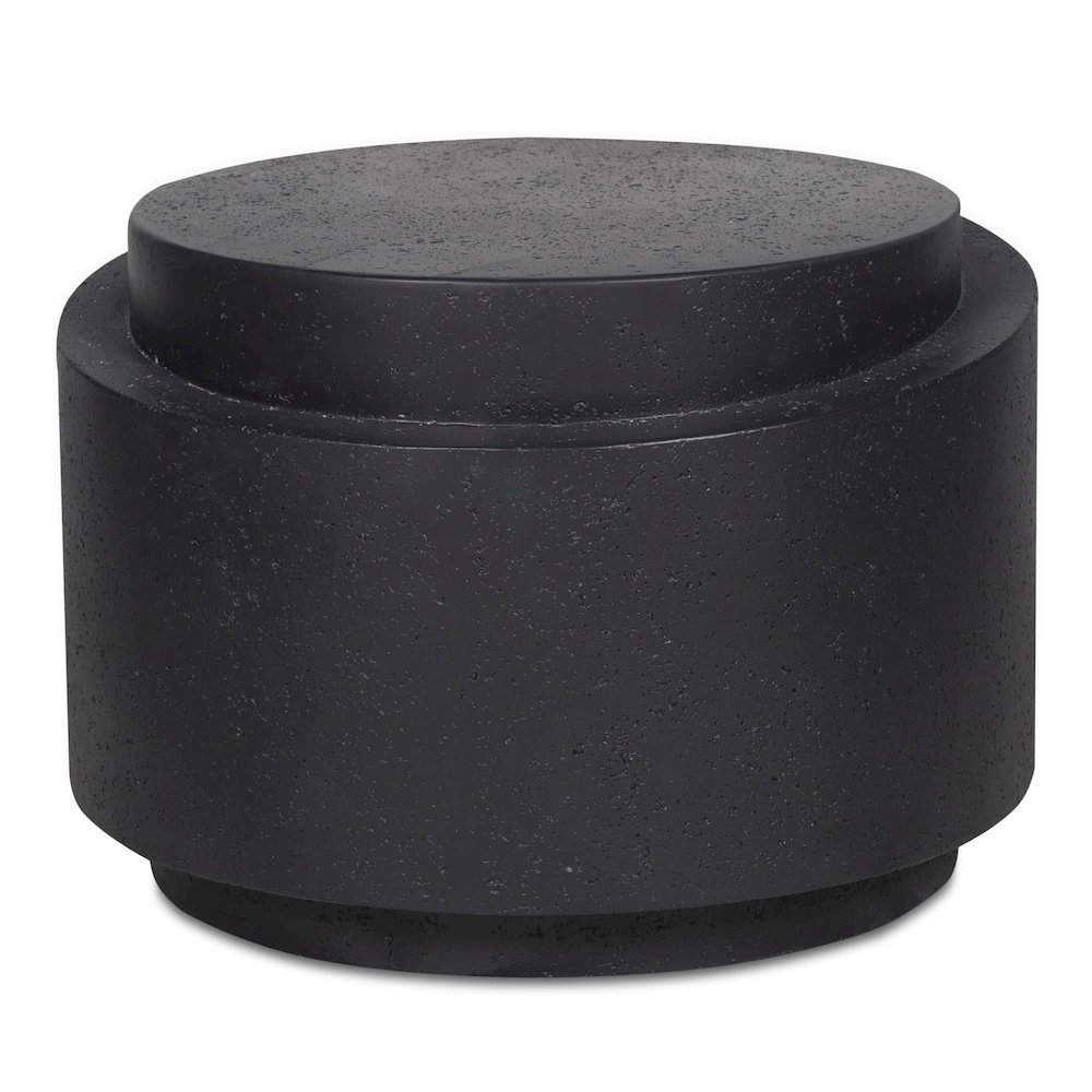 Cosmo Outdoor Accent Table Black. Picture 3