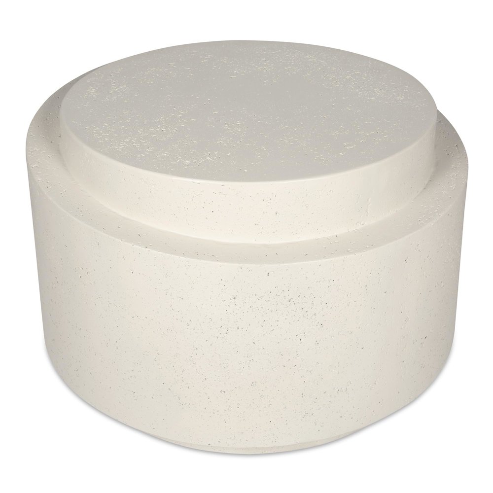 Cosmo Outdoor Accent Table Off White. Picture 4
