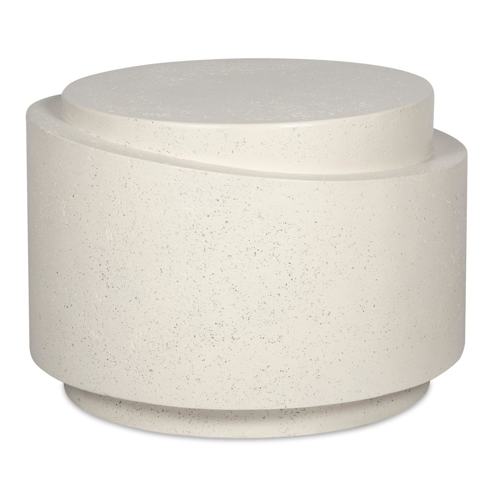 Cosmo Outdoor Accent Table Off White. Picture 2