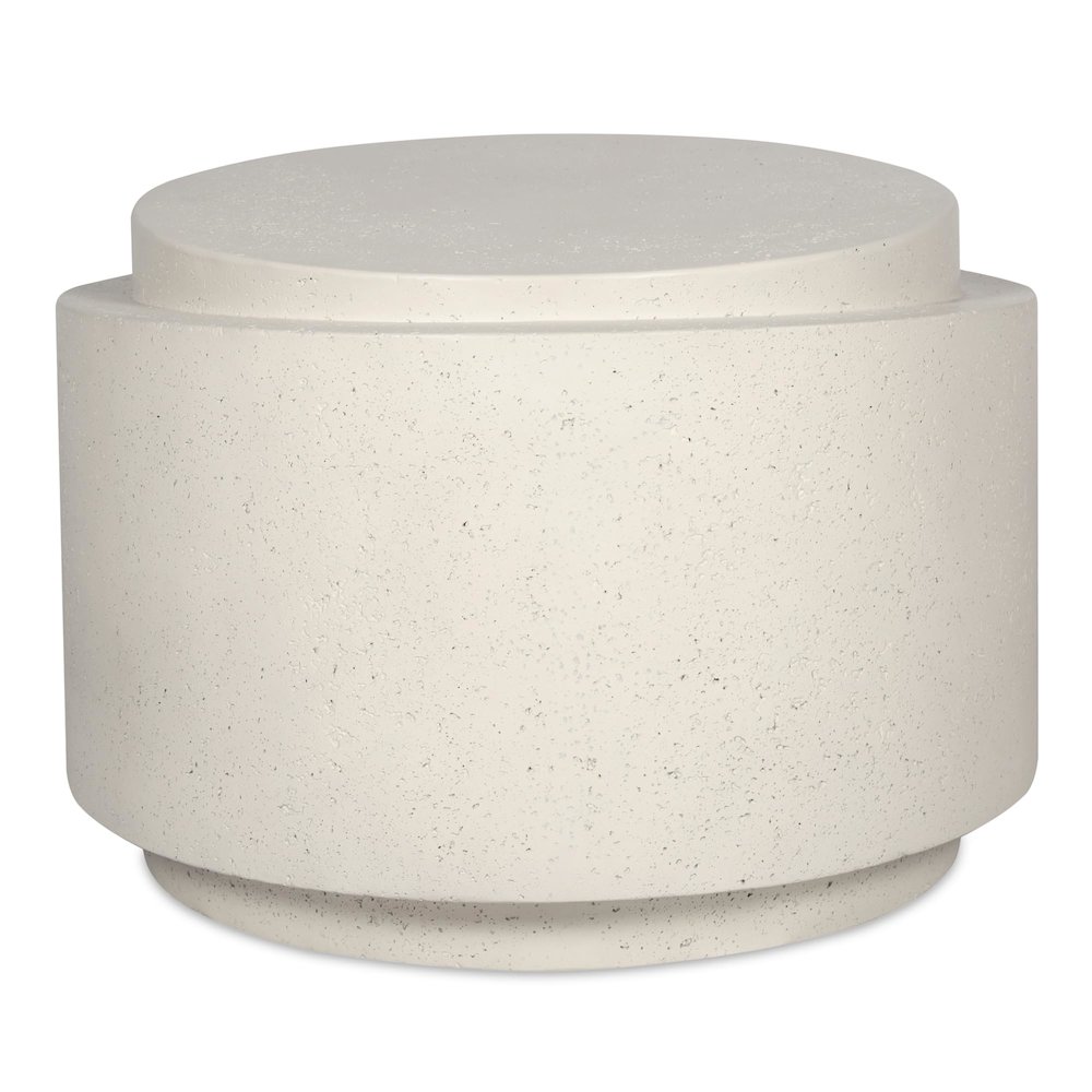 Cosmo Outdoor Accent Table Off White. Picture 3