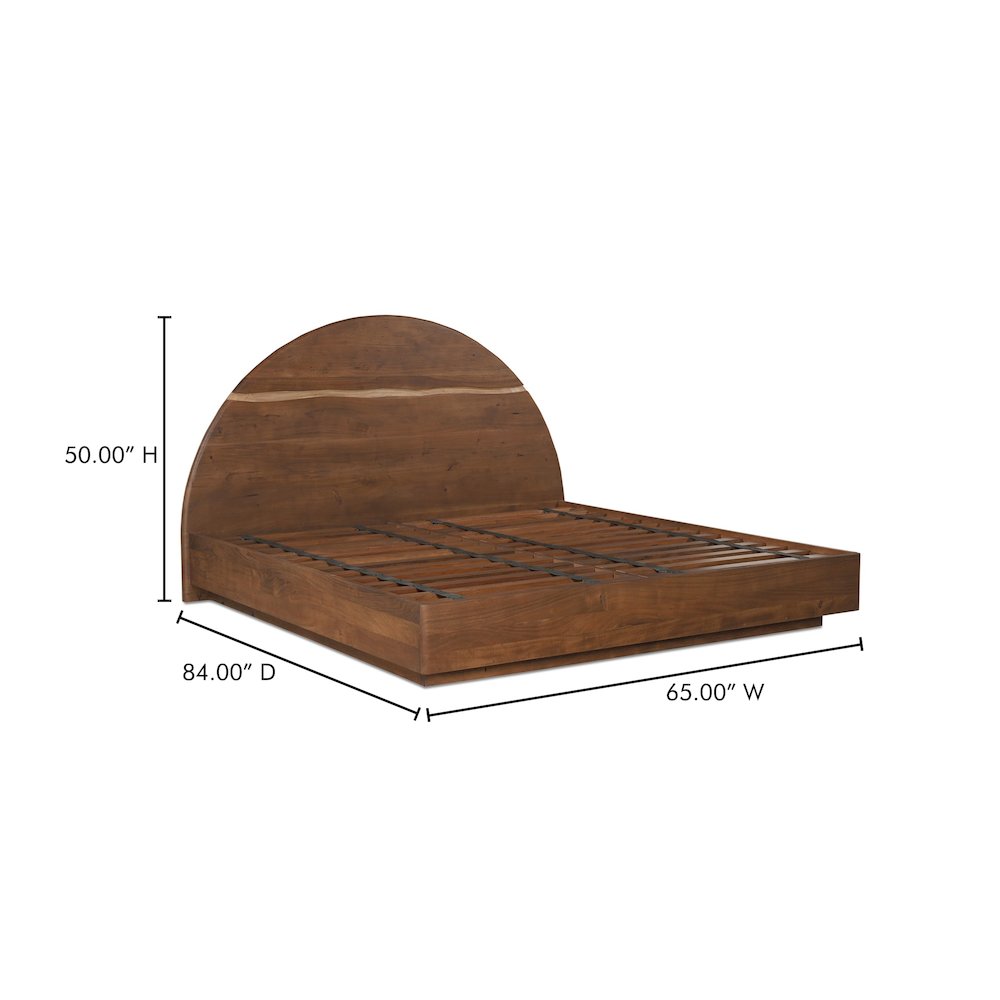Watson Queen Bed Brown. Picture 15
