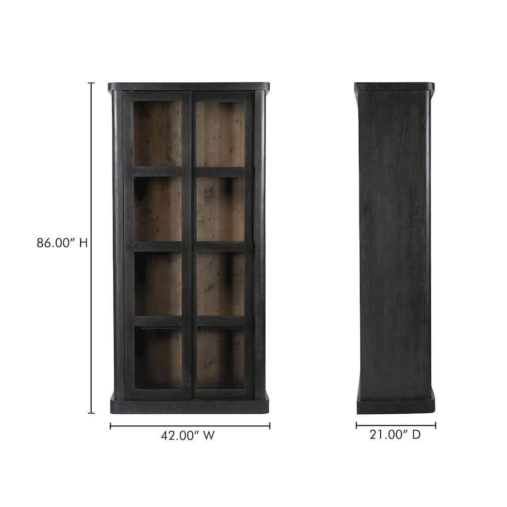 Mona Tall Cabinet Black. Picture 11