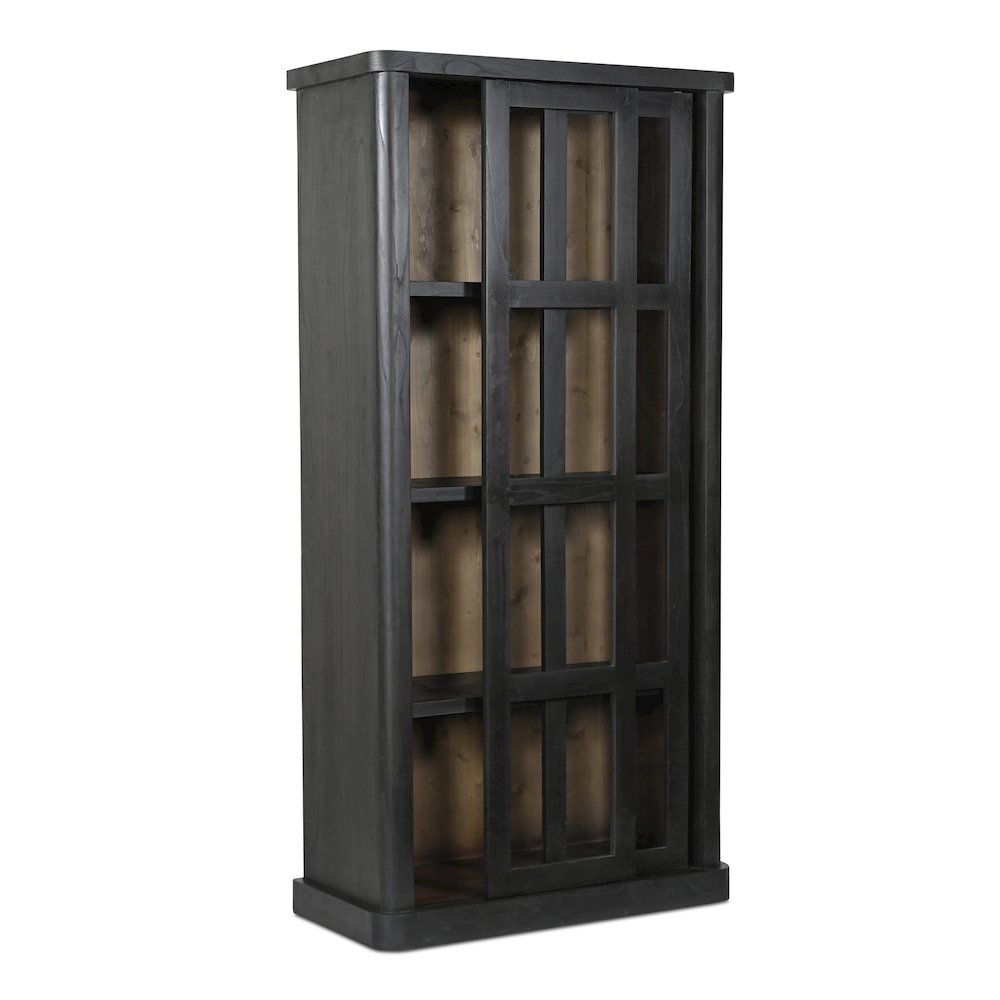 Mona Tall Cabinet Black. Picture 2