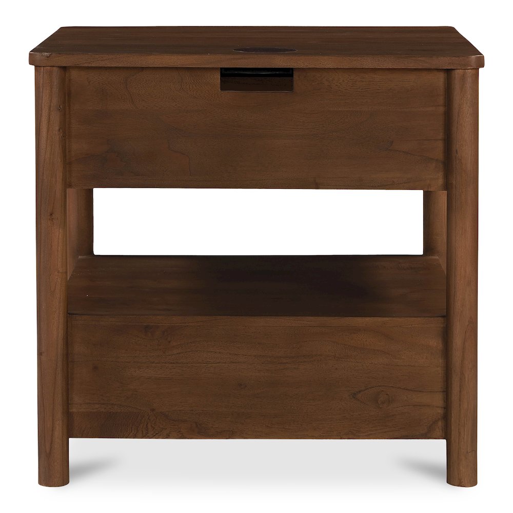 Lottie Charging Nightstand Brown. Picture 5