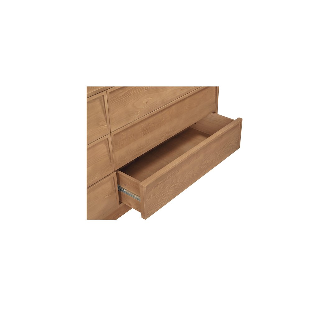 Hudson 6 Drawer Dresser Natural. Picture 6