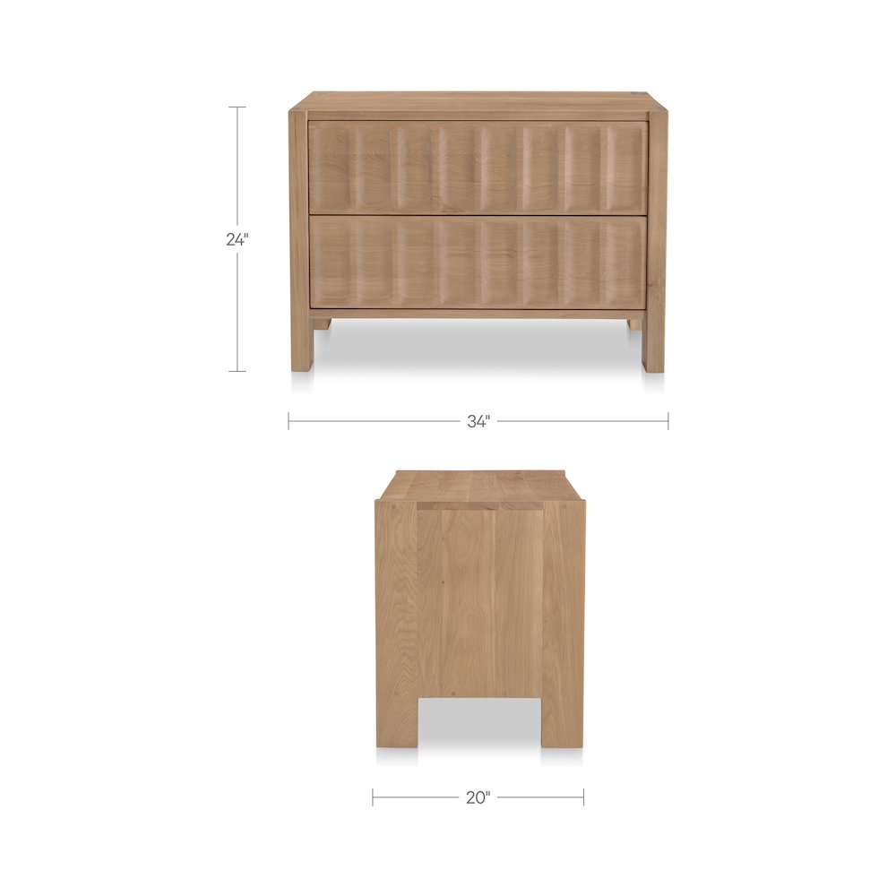 Roland Nightstand Natural. Picture 3