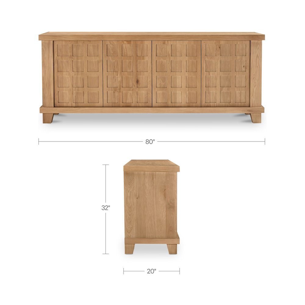 Enya Sideboard Natural Oak. Picture 3