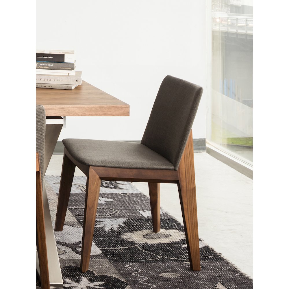 Deco Dining Chair Dark Grey - Set Of Two. Picture 7