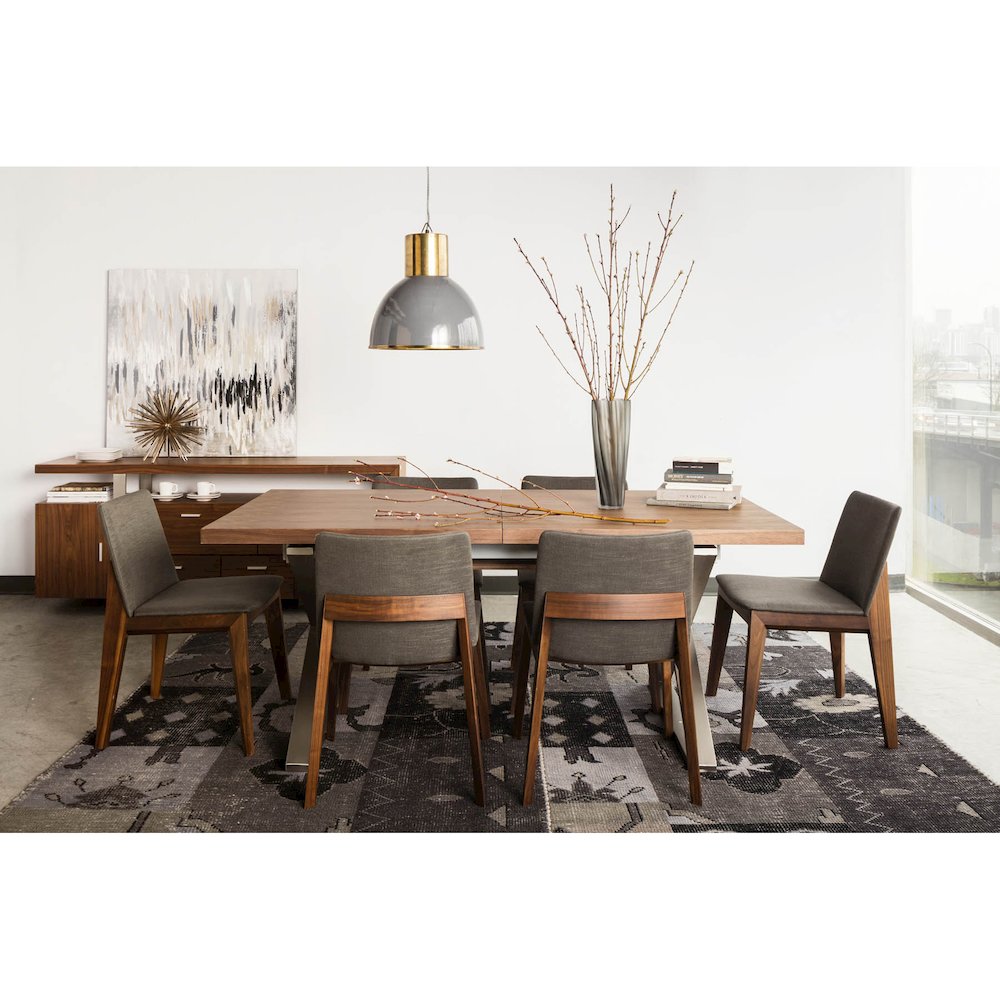 Deco Dining Chair Dark Grey - Set Of Two. Picture 11