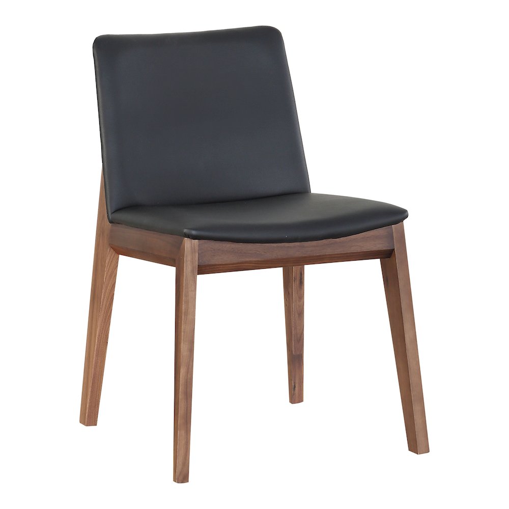 Deco Dining Chair Ebony PVC - Set Of Two. Picture 5