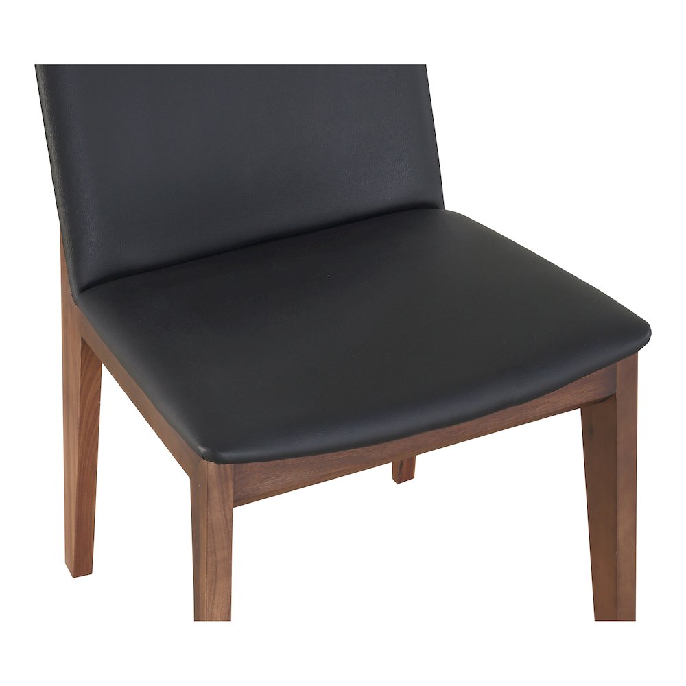 Deco Dining Chair Ebony PVC - Set Of Two. Picture 6