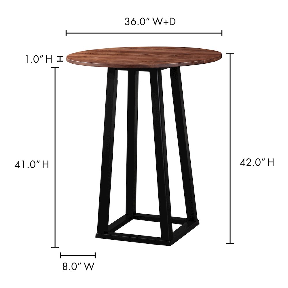 Tri-Mesa Bar Table Brown. Picture 6