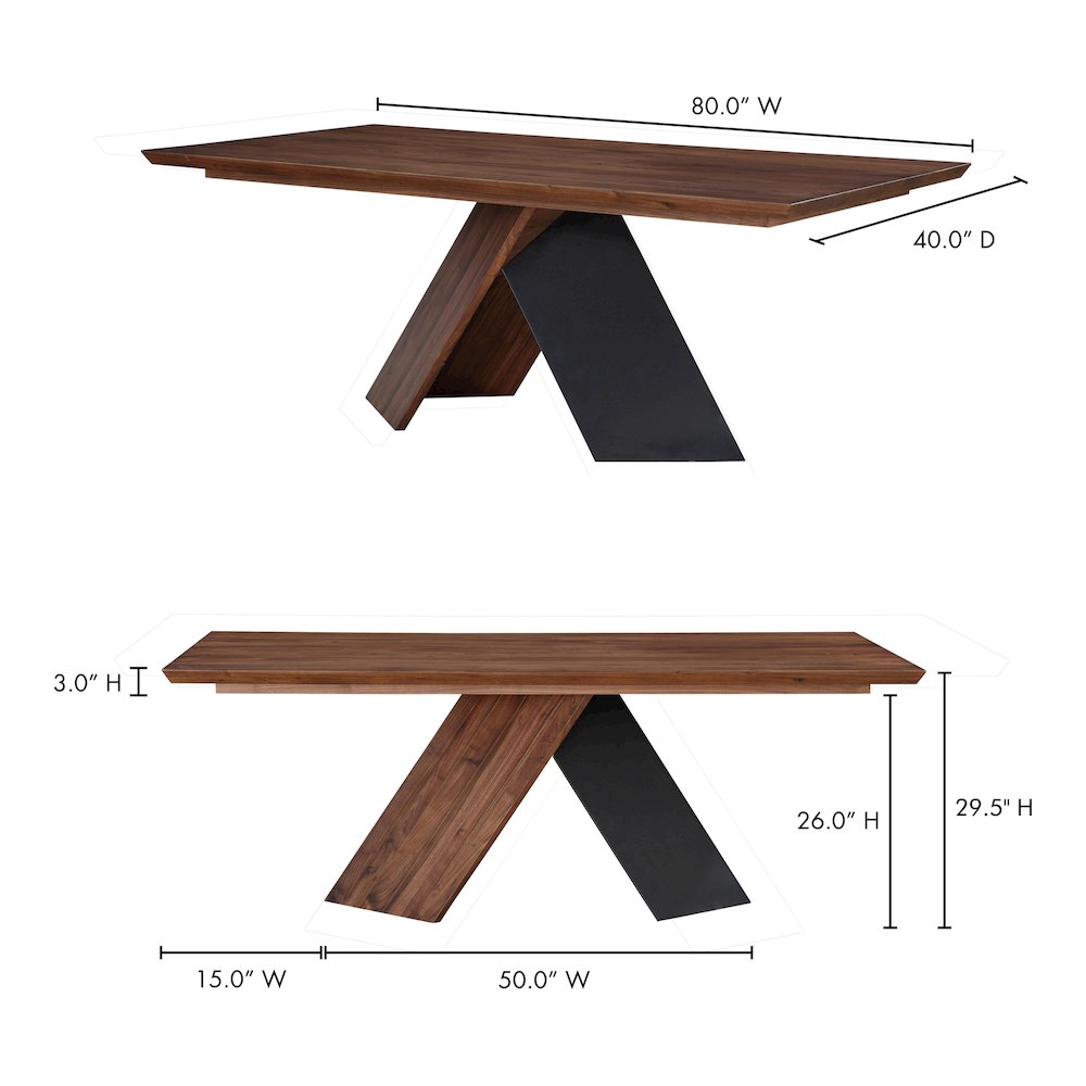 Axio Dining Table Brown. Picture 9