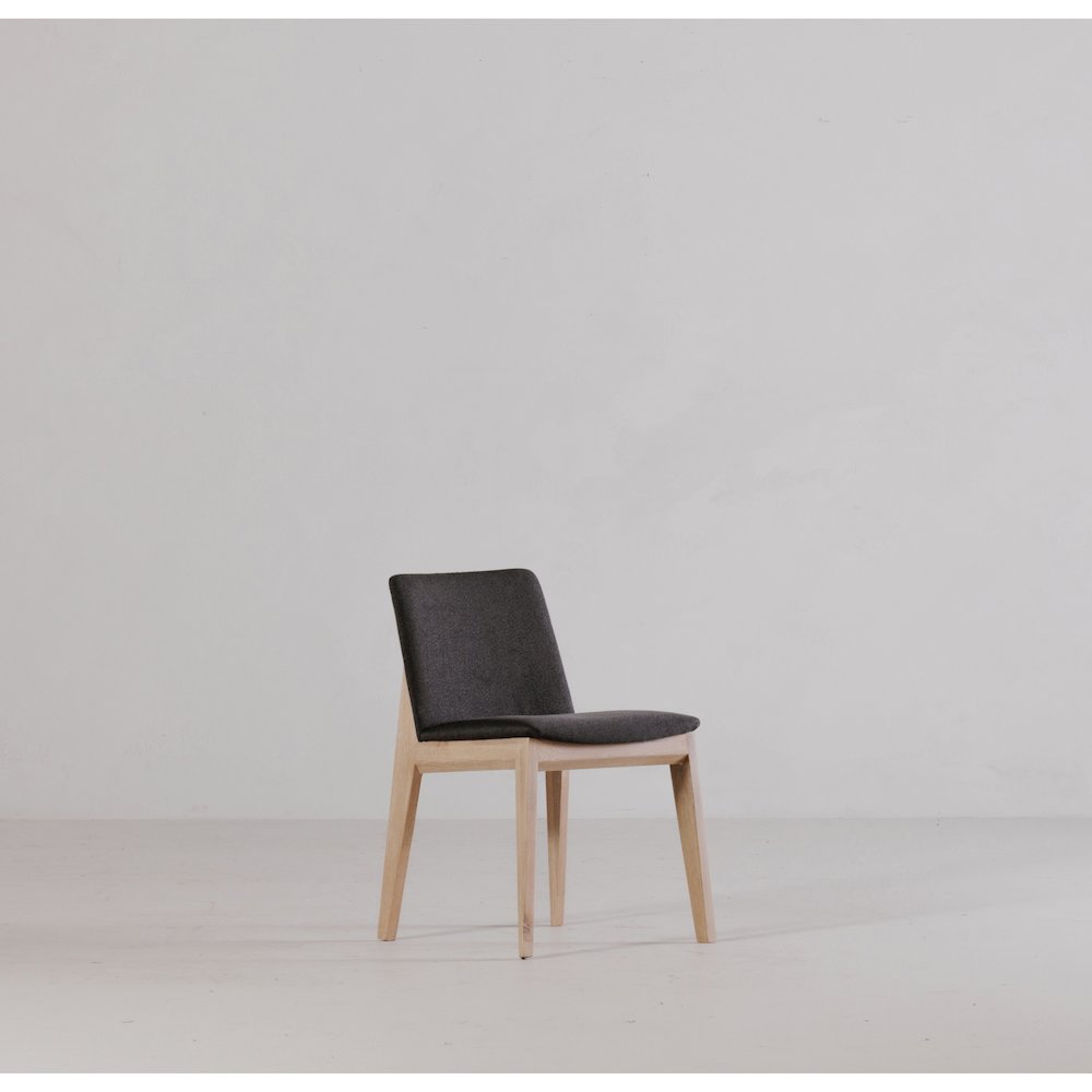Deco Oak Dining Chair Dark Grey - Set Of Two. Picture 9