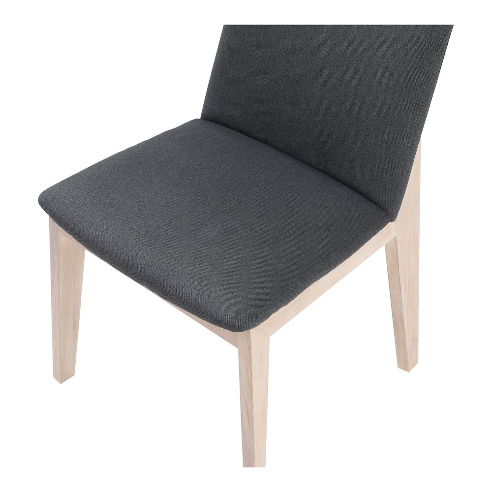 Deco Oak Dining Chair Dark Grey - Set Of Two. Picture 8