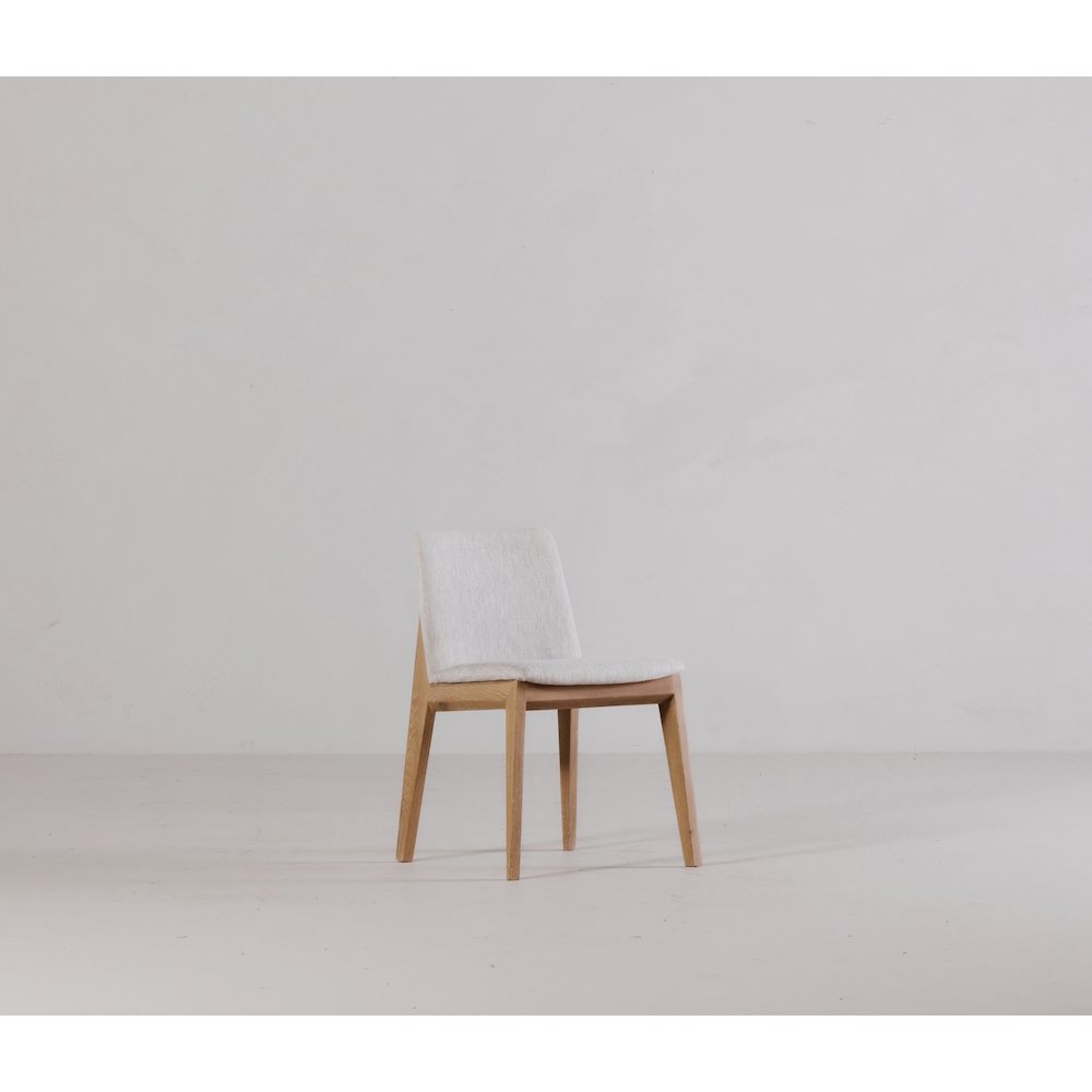 Deco Oak Dining Chair Light Grey - Set Of Two. Picture 9